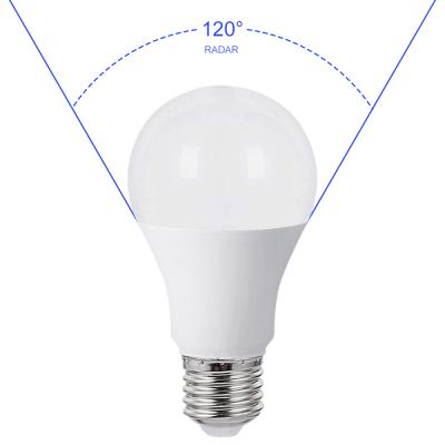 China Residential Cheap Price 8W Radar Motion Sensor Led Bulb Indoor Basement Light for sale