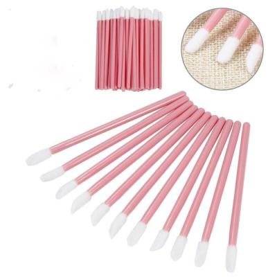 China 100% Cotton Colored Lip Gloss Wand Lip Brush Customized by Sunscreen for sale