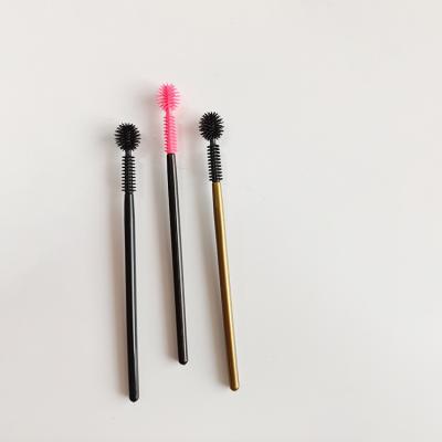 China High Quality Silicone Mascara Brush Smudge Brush Set Makeup Wand Cosmetic Tubes Silicone Mascara Brush for sale