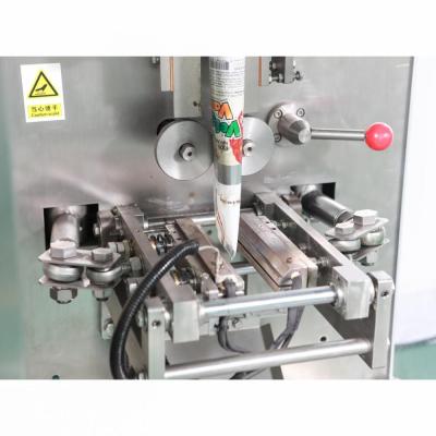 China Automatic Food Back Sealed Round Bag Corner Packing Machine For Dry Ice Ice Cream Mix for sale