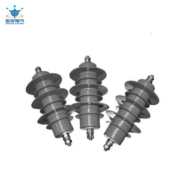 China High Quality Polymer Housed Metal Oxide Surge Arrester 10KV 11KV Polymer Housed AC For Main Electric Power Station Manufacture Supply for sale