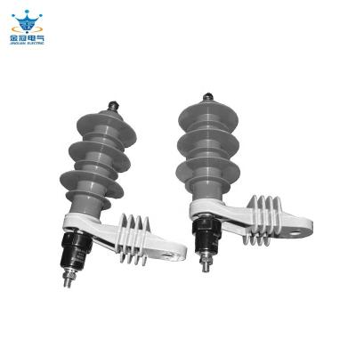 China polymer housed polymer surge arrester 11kv surge arrester with disconnector surge arrester for sale