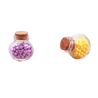 China New Freshness Preservation 50ml Spice Glass Jars With Cork Lid For Storage Whole Sale Glass Food Containers for sale