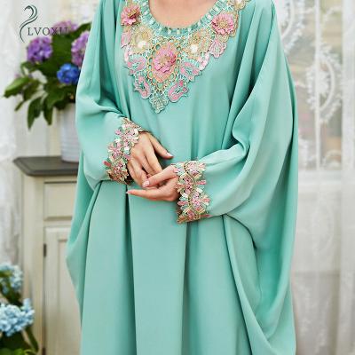 China Polyester Middle East Classic Solid Color Casual Long Sleeve Muslim Clothing Muslim Abaya Abaya Dress for sale