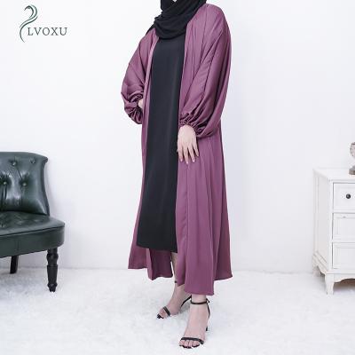 China Other design high quality black purple beige luxury Turkish Muslim woman abaya from Middle East Dubai for sale