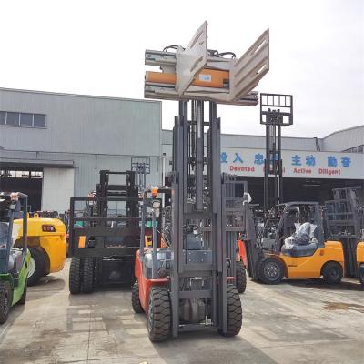 China Building Material Shops Customized Diesel Forklift With Bale Clamps 3.5 Ton Diesel Forklift With Full 4.8 Meter Free Mast for sale