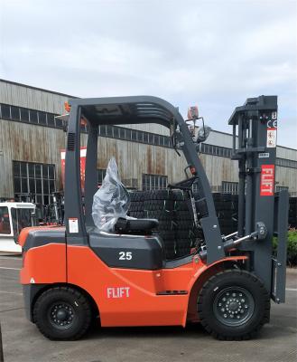 China Building Material Shops 3 Meter Standard Forklift 2.5ton Gasoline Forklift for sale