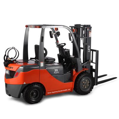 China Japanese Type Building Material Stores Forklift T-Series 3.5ton Engine LPG Forklift for sale