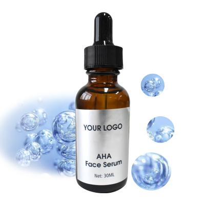 China 100% FACIAL SERUM Vegan AHA Face Serum Private Label Skin Care Moisturizer Skin Peeling Solution Anti Acne Serum for sale