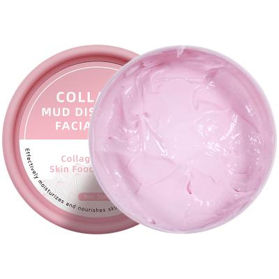 China OEM Collagen Face Mask Moisturizer Anti Wrinkle Mud Mask Clay Face Mask DIY Natural Anti Aging Spa Clay for sale