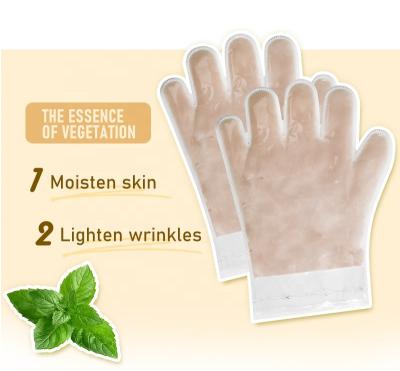 China Natural Skin Revitalizer OEM Private Label Aloe Vera Beauty Hand Wax Skincare Wax Dead Peel Exfoliate Paraffin Hand Mask for sale