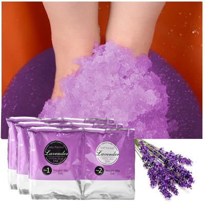 China Moisturzing OEM Natural Organic Lavender Epsom Salt Foot Soak Relief Foot Skin SKIN CARE Crack Soothing Detox Soak for sale