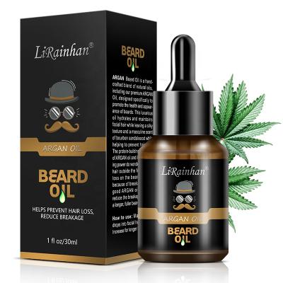 China Moisturize OEM ODM Private Label Color Mens Beard Oil 100% Argan Beard Growth Essential Oil Natural Hemp Beard Oil for sale