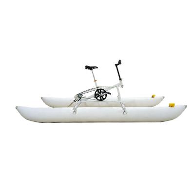 China High Quality Adult Water Bike Sea Sports Booster Water Pedal Bike Inflatable Water Floating Bicycle for sale