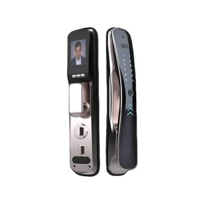 China Face Recognition Video Intercom Lock Waterproof Biometric Fingerprint Door Handle Digital Keyless Lock Door Lock Smart Home Decoration Door for sale