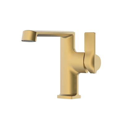 China Other Basin Faucet Gold Bathroom Mixer Tap Brass Deck Mounted Wash Sink Taps Hot And Cold Faucet For Family Decoration for sale