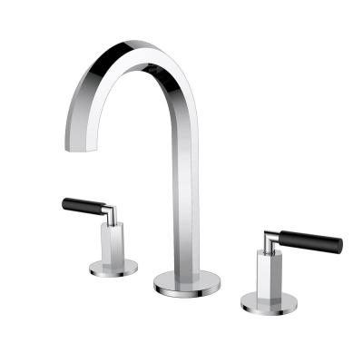 China Other Luxury Deck Form Single Hole Modern Bathroom Cold And Hot Water Basin Faucet for sale