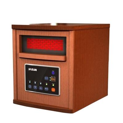 China Adjust Thermostatic Controller Wooden Electric Led Cixi Jasun Portable Infrared Heater for sale