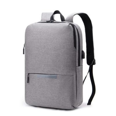 China Urban Simplicity custom school bag notebook backbag business back pack with USB Charging port men computer laptop backpack for sale