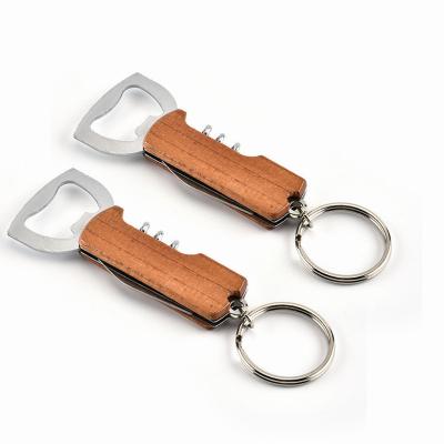 China Multifunction Wine Knife DENT Wine Handle Wine Opener Viable Wooden Beer Opener Bottle Opener Multifunctional Beer Opener for sale