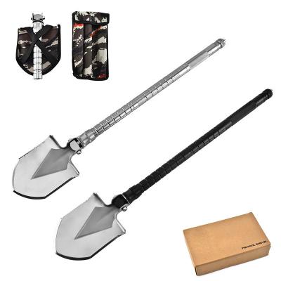 China Wholesale multifunctional tactical military shovel shovel TOOTH stainless steel shovel camping survival camping shovel for sale