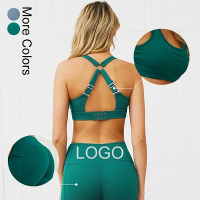 China JALOFUN 2 Pieces Breathable Women Gym Yoga Compression Ladies Workout Back Leggings Sets Clothes With Pockets for sale