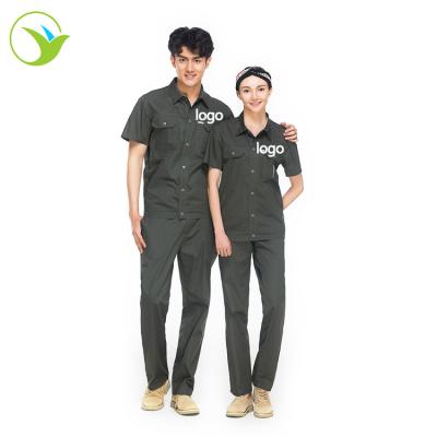 China Industrial Work Wear Boiler Suit Short Sleeve Work Wear Coveralls Outdoor Men for sale