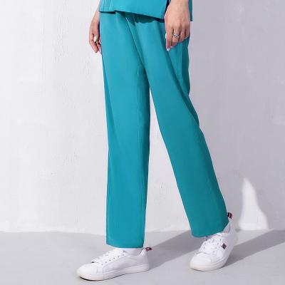 China Breathable Medical Scrubs Hot Sale Walker Drawstrings Medical Elastic Waist Scrubs Uniforms Female Scrub Pants OEM for sale