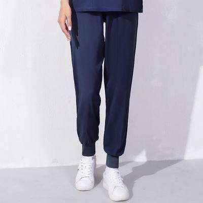 China Breathable 2022 Nurses Wear Jogger Set Medical Pants With Pocket Drawstring Solid Colors Hospital Uniform Scrub Pants for sale