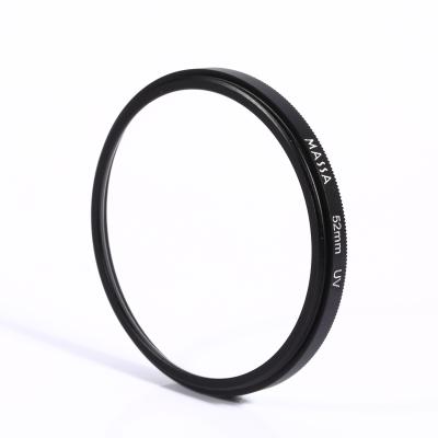 China Photographic Equipment Digital Camera Accessories CNC Optical Glass Material Processing Aluminum Ring 52mm Camer Lens Optical Glass UV Filter for sale