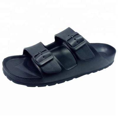 China Wholesale cheap fashion slide sandal slippers\new comfortable\durable good quality double buckle Eva clgos for sale