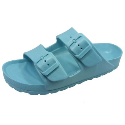 China New Garden Beach Lightweight Comfortable Cheap Slipper Shoes Good Quality Double Buckle EVA Clogs Shoes for sale