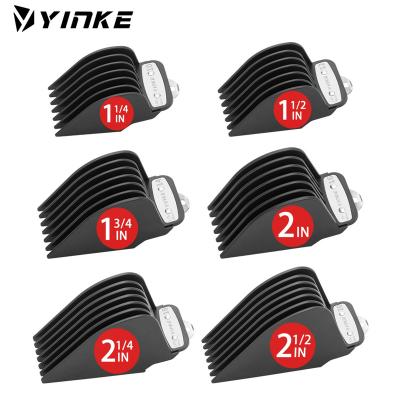 China YINKE Facial Clippers Guards For Hair Clippers Trimmers With Metal Cut Premium 6 Size Cutting Lengths Limit For Comb Attachments for sale