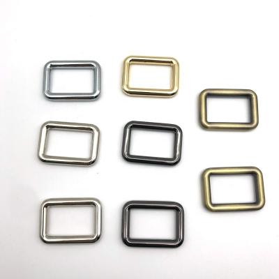 China High Quality Various Women Handbag Hardware Accessories Color 26MM Square Metal Hanging Plating Buckle For Purse for sale