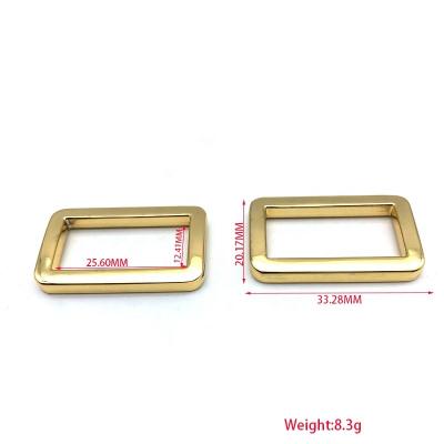 China Zinc Alloy Handbag Buckle Ring Buckle Ring 1 Inch Metal Zinc Alloy Buckles Square Buckle For Bag for sale