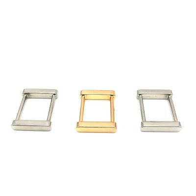 China Rectangular Square Zinc Alloy Metal Buckle And Slide Buckles Fasten Strap Belt Rings For Bag Purse for sale