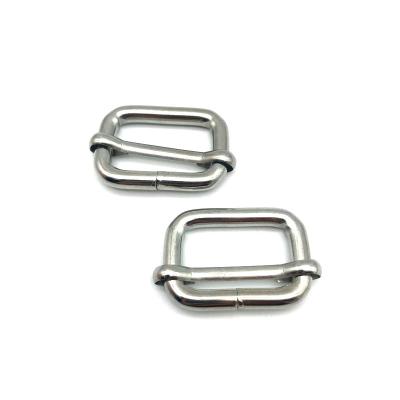 China Custom Clutch Bag Lock Buckle For Adjustable Strap Adjuster Strap Metal Slide Buckle for sale