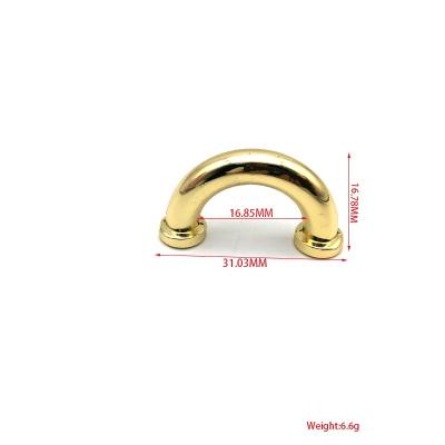 China Decorative Zinc Alloy Metal Bridge Arch U Ring Arch Buckle Accessories For Handbag Bag Zinc Alloy Metal Bridge Arch for sale