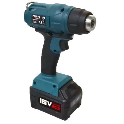 China 18V PRO Cool/Hot Air Lithium-ion Cordless Compact Heat Gun Hot Pneumatic Gun with LED Light for sale