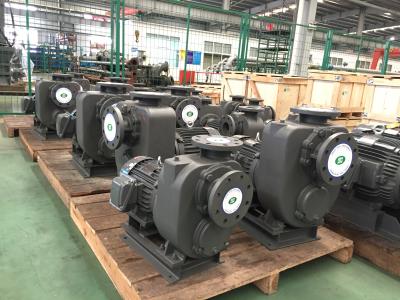 China Close Coupled Electric Self Priming Sewage Pump Semi Open Impeller For Wastewater Treatment for sale