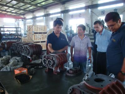 China High Accuracy Rotary Three Lobe Roots Blower  Liner Structure With Two Impeller for sale