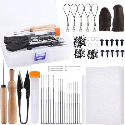 China Modern MIUCOUS DIY Stainless Steel Finger Protector Wool Felting Tool Kit for Wool for sale