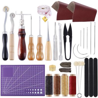 China M185 Professional Manufacturer Leather Tools Set Working DIY Leather Craft Tools Leather Hand Tools Tool Kit for sale