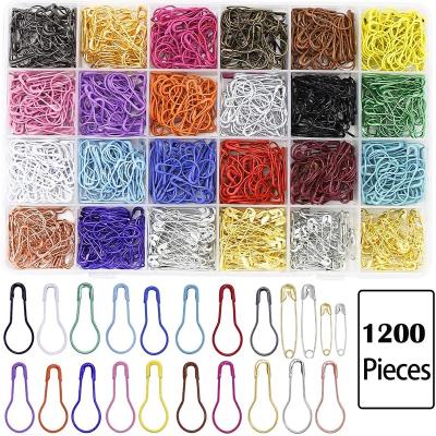 China China Hot Sale 1200 Pcs Pear Shaped Bulb Gourd Pins Knitting Stitch Markers Sewing Kit Metal Pins for sale