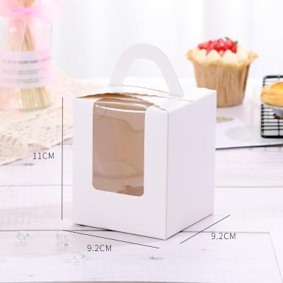 China Recyclable Wholesale Eco Friendly Simple Food Grade Cupcake Container for sale