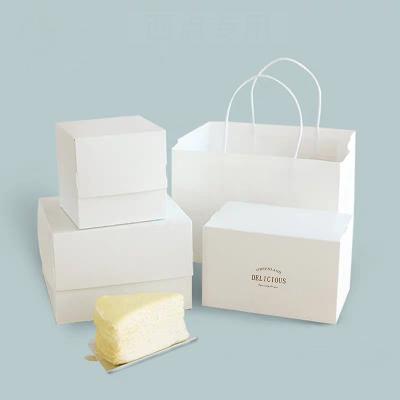 China Portable Biodegradable Wholesale Mini Paper Birthday Party Log Cake Slice Box for sale