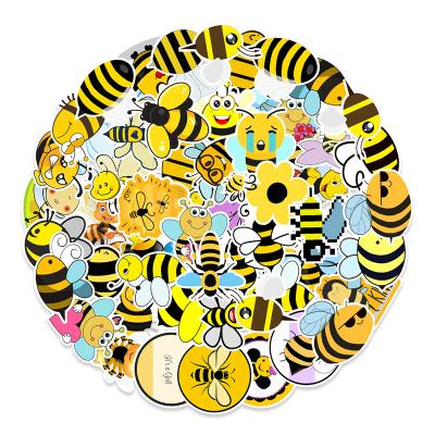 China 50Pcs Sticker Bees Graffiti Decorative Inspired Sticker For Laptop Hydraulic Phone Luggage Skateboard Teens Flask Waterproof Stickers for sale