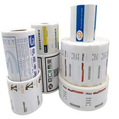 China Clear Waterproof Custom Gold Foil Self Adhesive Private Logo Printing Roll Transparent Labels Sticker for sale