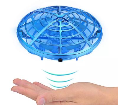 China Interactive Radio Control Toys UFO Induction Aircraft Flying Toys With Turning LED Lights Helicopter Gift For Kids Boys Girls for sale