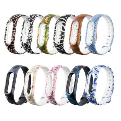 China Band Watch Silicone Strap Wrist Strap Replacement Watchband For Xiaomi MI Band 2 Millet Strap Wristbands for sale